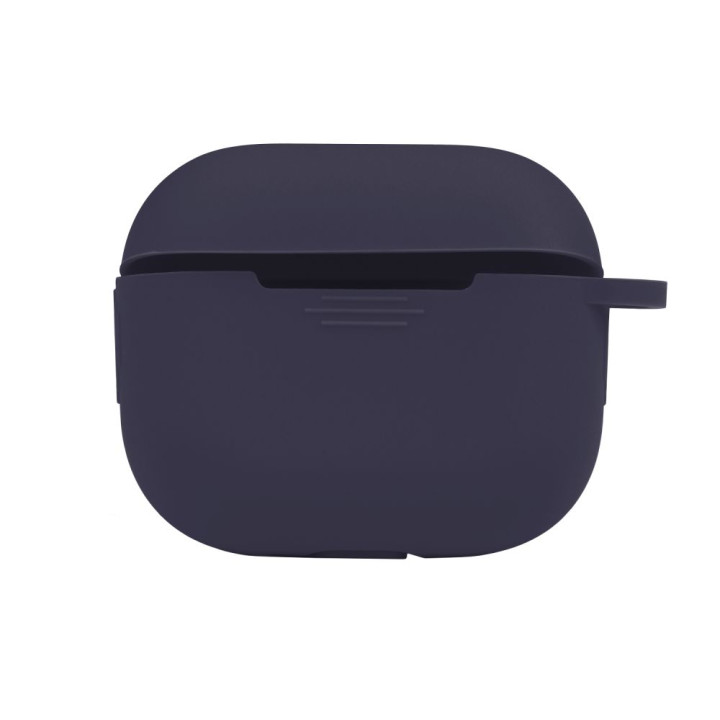 Чехол-футляр для наушников Silicone Case with hook для Airpods 4, Dark blue