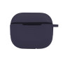 Чехол-футляр для наушников Silicone Case with hook для Airpods 4, Dark blue