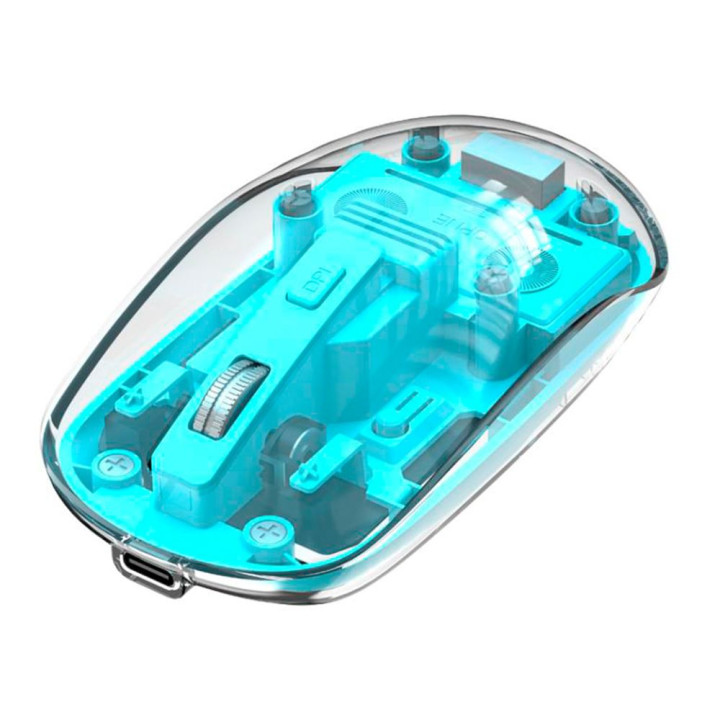 Компьютерная беспроводная мышка XO M12 Bluetooth и USB Адаптер 2.4G, Blue