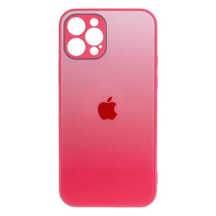 Чехол-накладка TPU Glass Logo Matte Gradient with Frame для Apple Iphone 12 Pro