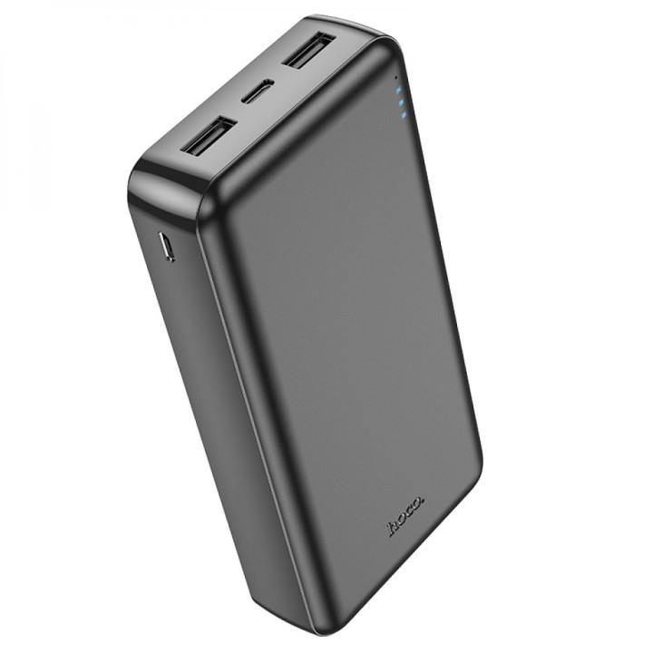 Портативная батарея Power Bank Hoco J100A 2USB / Type-C / Micro-USB 2A 20000 mAh, Black