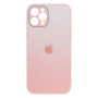 Чехол-накладка TPU Glass Logo Matte Gradient with Frame для Apple Iphone 12 Pro