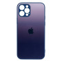 Чехол-накладка TPU Glass Logo Matte Gradient with Frame для Apple Iphone 12 Pro
