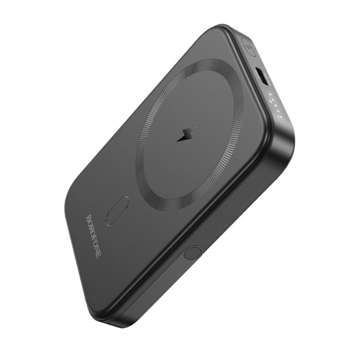Портативная мобильная батарея Power Bank Borofone BJ51 Kody PD20W magnetic digital display 5000mAh, Black