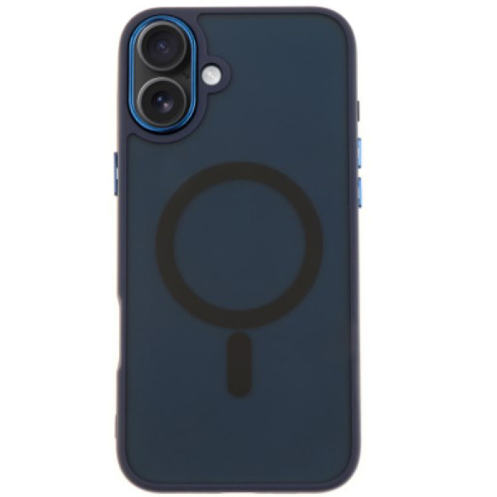 Чехол накладка TPU+PC Color Chrome with Magsafe для iPhone 16 Plus