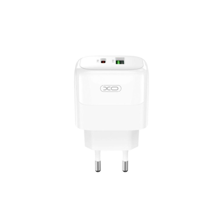Мережевий Зарядний Пристрій XO L137 PD20W / QC3.0 3A, White