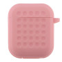 Чехол-футляр для наушников Silicone Fashion Case with Hook для Airpods 1/2, Pink
