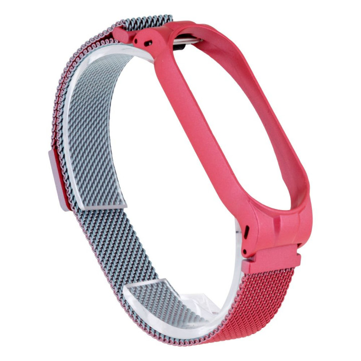 Ремешок Milanese Loop Gradient для Xiaomi Mi Band 5, Pink Blue