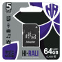 Карта Памяти Hi-Rali MicroSDXC & Adapter UHS-1 Class 10 64gb, Black
