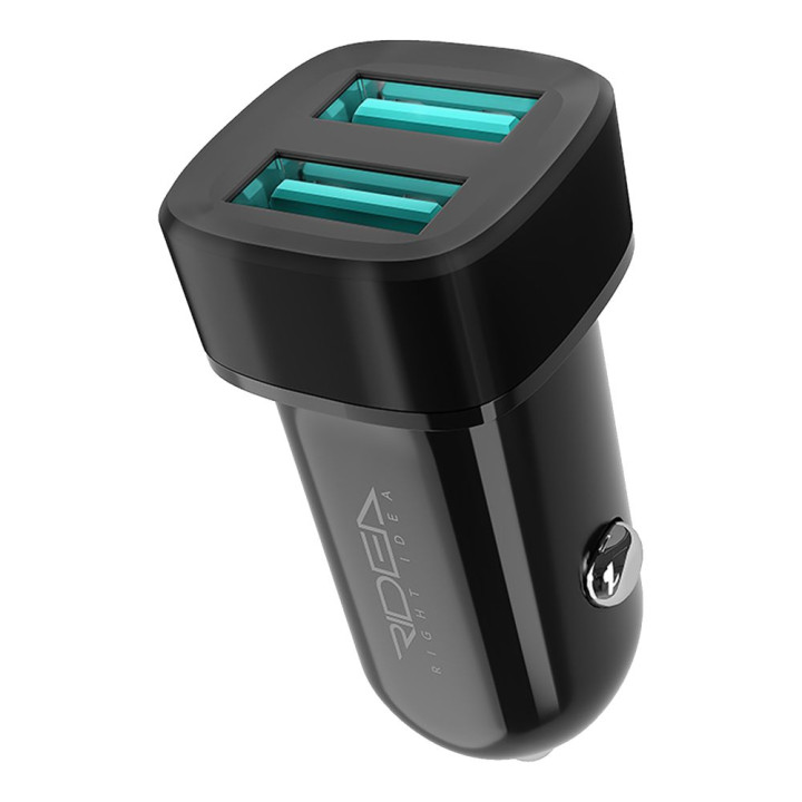 Автомобильное зарядное устройство Ridea RCC-21012 Grand 2USB 2.4 A, Black