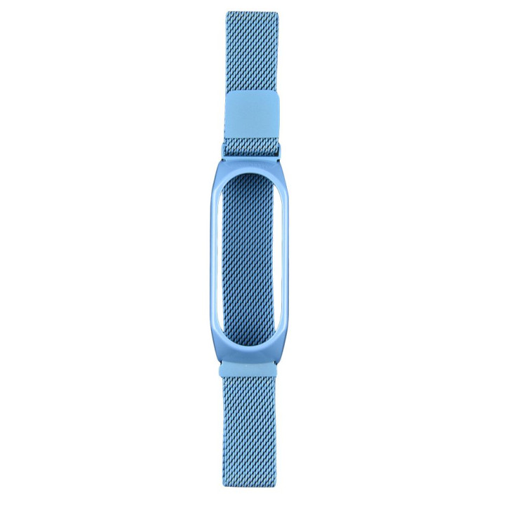 Ремешок Milanese Loop для Xiaomi Mi Band 3 / 4 / 5 / 6, Blue