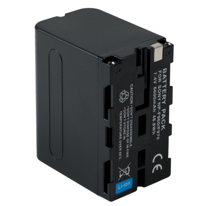 Аккумуляторная батарея F960 / F970 для видеооборудования 6000 mAh, Black