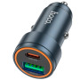 Автомобильное зарядное устройство для Hoco Z57A 1USB / 1USB-C PD30W / QC3.0, Gray