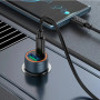 Автомобильное зарядное устройство для Hoco Z57A 1USB / 1USB-C PD30W / QC3.0, Gray