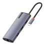 USB Hub LDNIO DS-16H Type-C To HDMI / USB3.0 / RJ45, Gray