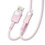 USB-кабель Ridea RC-CP43 ColorPro Lightning 12W 1.2m, Pink