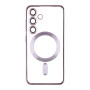 Чехол TPU Metallic Full Camera with Magsafe для Samsung Galaxy S24 rose gold