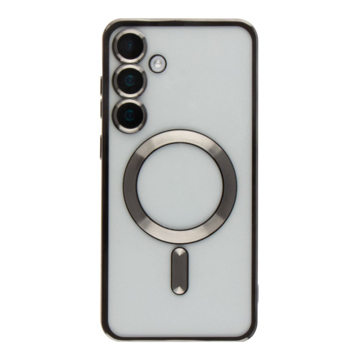 Чехол TPU Metallic Full Camera with Magsafe для Samsung Galaxy S25 5G