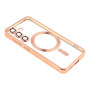 Чехол TPU Metallic Full Camera with Magsafe для Samsung Galaxy S24 rose gold