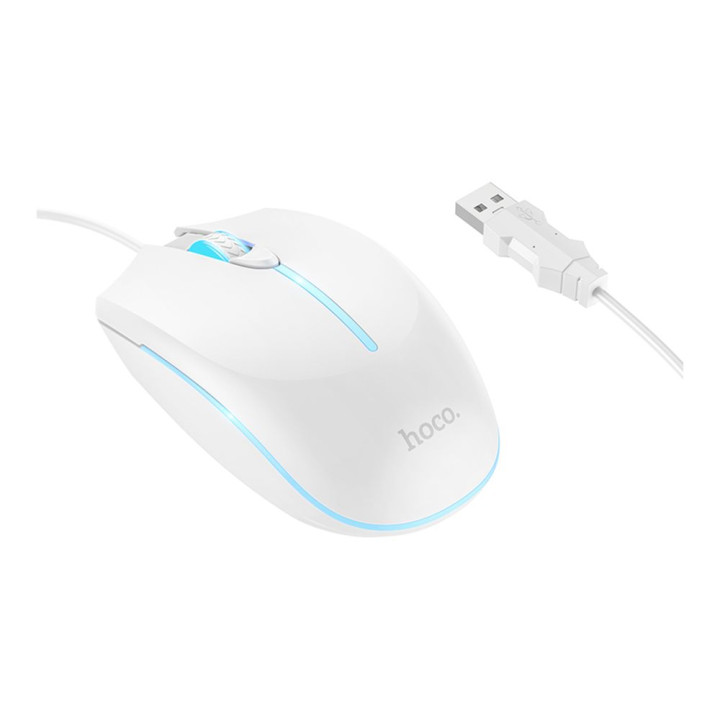 Игровая USB мышка Hoco GM37 Wonderful, White