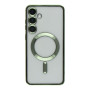 Чехол TPU Metallic Full Camera with Magsafe для Samsung Galaxy S25 5G silver
