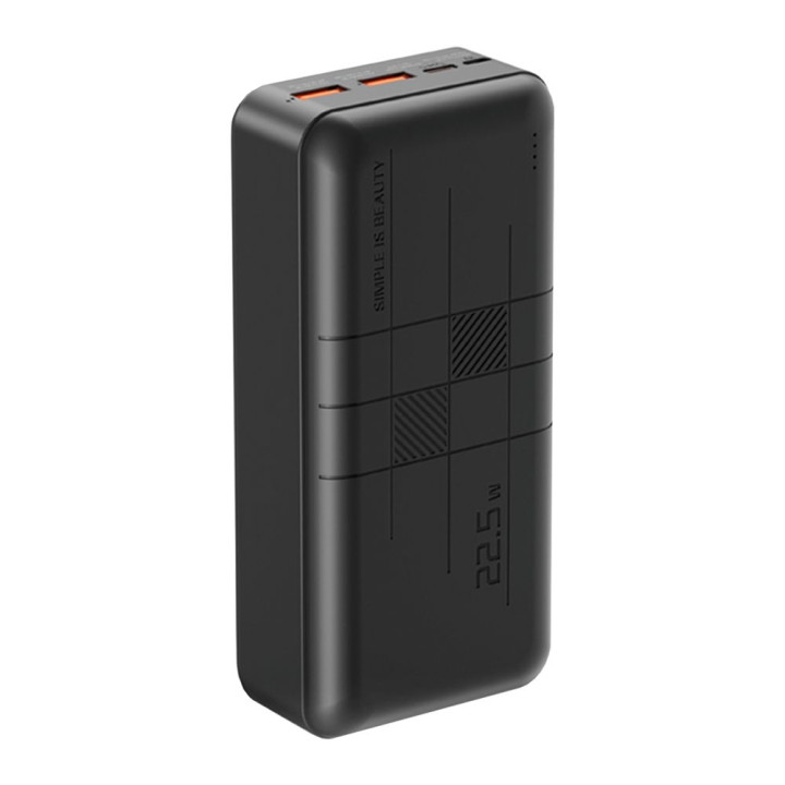 Портативная батарея Power Bank XO PR189 PD20W / QC22.5W 30000 mAh, Black