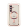 Чехол TPU Metallic Full Camera with Magsafe для Samsung Galaxy S24 rose gold