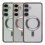 Чехол TPU Metallic Full Camera with Magsafe для Samsung Galaxy S25 5G silver