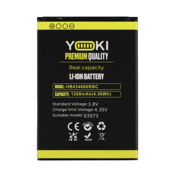 Аккумулятор Yoki HB434666RBC для Huawei E5573 Wi-Fi Router 1200mah