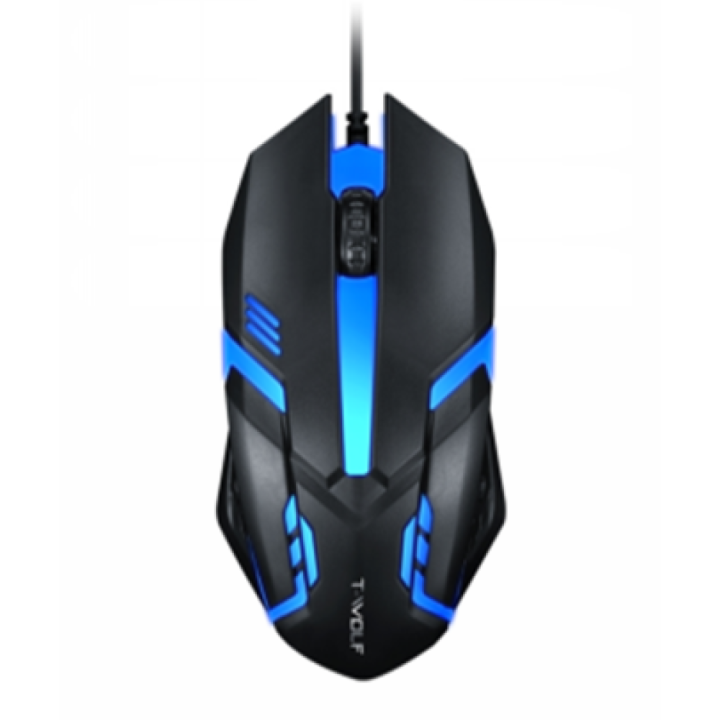 Проводная USB мышь TWolf V1 DPI 1200, Black