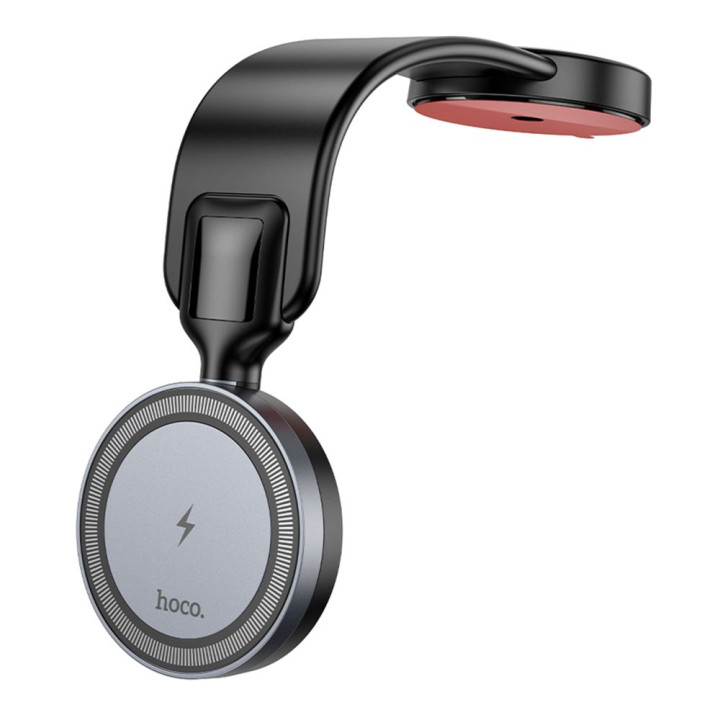 Автомобильный магнитный держатель Hoco HW29 Magnetic Ring Wireless 15W, Black - Gray