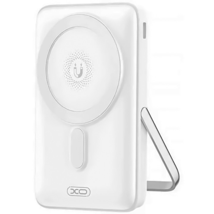 Внешний аккумулятор Power Bank XO PR233 PD30W Magnetic15W Type-C c подставкой 10000mAh, White