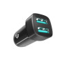 Автомобильное Зарядное Устройство Ridea RCC-21212 Grand Type-C 2USB, Black