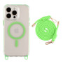 Чехол TPU+PC LanyardCase with MagSafe для iPhone 14 Pro Max fluorescent green