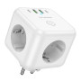 Сетевой разветвитель Borofone BAC11 USB PD 40W / 2Type-C EU, White