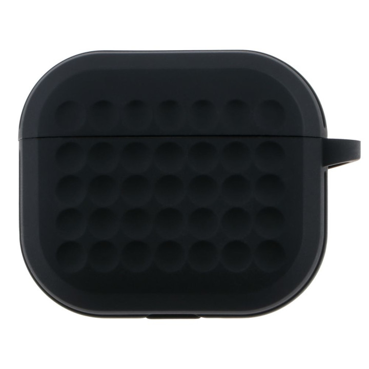 Чехол-футляр для наушников Silicone Fashion Case with Hook для Airpods 3, Black