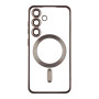 Чехол TPU Metallic Full Camera with Mag для Samsung Galaxy S24+ gold