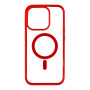 Чехол накладка NEW TPU Color with Magsafe для iPhone 15 Pro Max red