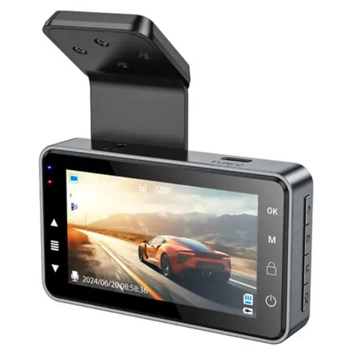 Автомобильный видеорегистратор Hoco DV9 3.0-inch IPS 720P / 30fps, Black