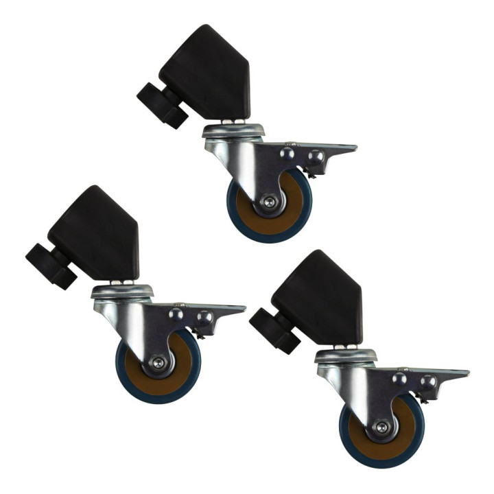 Комплект Колес для Фотооборудования 22мм, Black