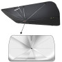 Автомобильный солнцезащитный зонт 140x79 см, Black-Silver