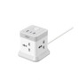 Сетевой Удлинитель XO WL20 20W Square Socket 4AC USB-A 1USB-C PD / QC 2m, White