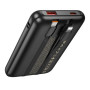 Внешний аккумулятор Power Bank Hoco Q37 Graceful 22.5W PD20W with two cables 10000mAh, Black