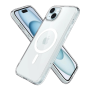 Чехол накладка TPU + PC Spigen Ultra Hybrid with Magsafe для iPhone 15 transparent