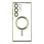 Чехол TPU Metallic Full Camera with Magsafe для Samsung Galaxy S24 Ultra green