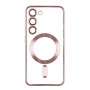 Чехол накладка TPU Metallic Full Camera with Magsafe для Samsung Galaxy S23 Plus gold