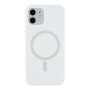 Чехол - накладка Silicone Case with Magsafe для iPhone 12 white
