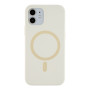 Чехол - накладка Silicone Case with Magsafe для iPhone 12 white