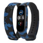 Ремешок Silicone для Xiaomi Mi Band 5 / 6 / 7, Сamouflage Blue