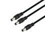 Кабель питания DC to 2DC 12v 5.5x2.1 mm 30cm, Black